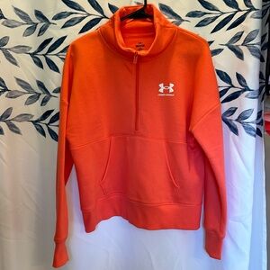 EUG Under Armour Women’s Rival Fleece Half Zip Size Small